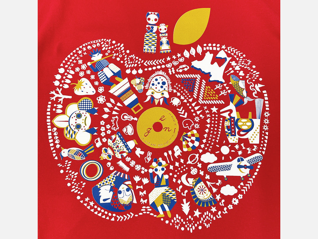 青森✕goen° 【Ring-goen° Tシャツ】(Red)