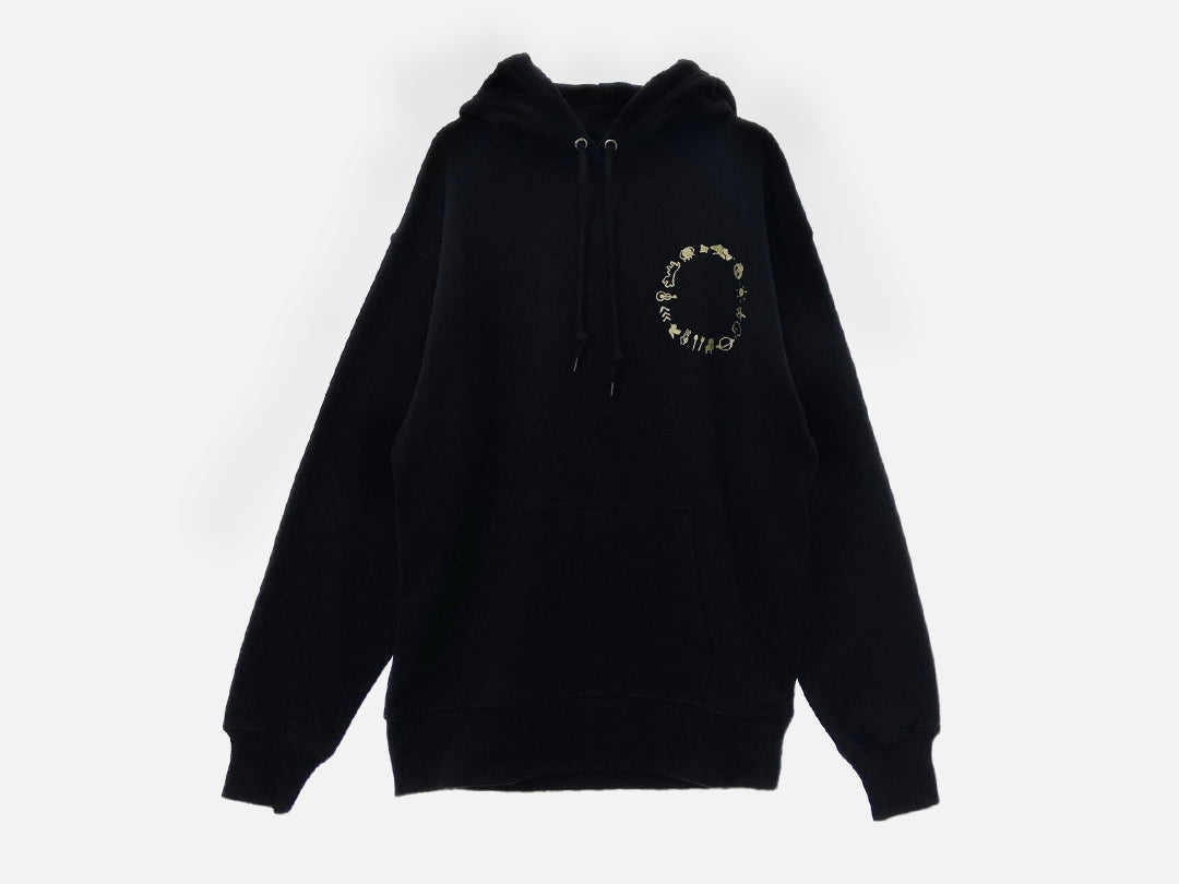 goen°柄シリーズ Black goen° Hoodie(黒) パーカー