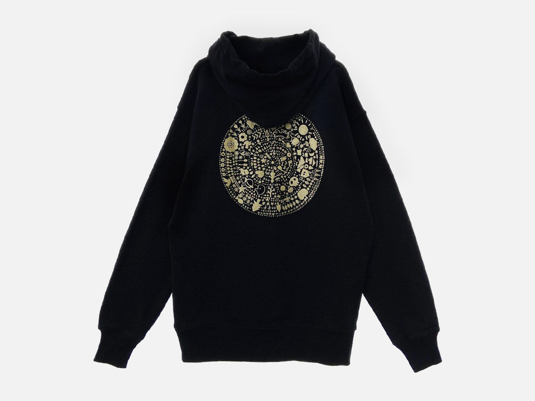 goen°柄シリーズ Black goen° Hoodie(黒) パーカー