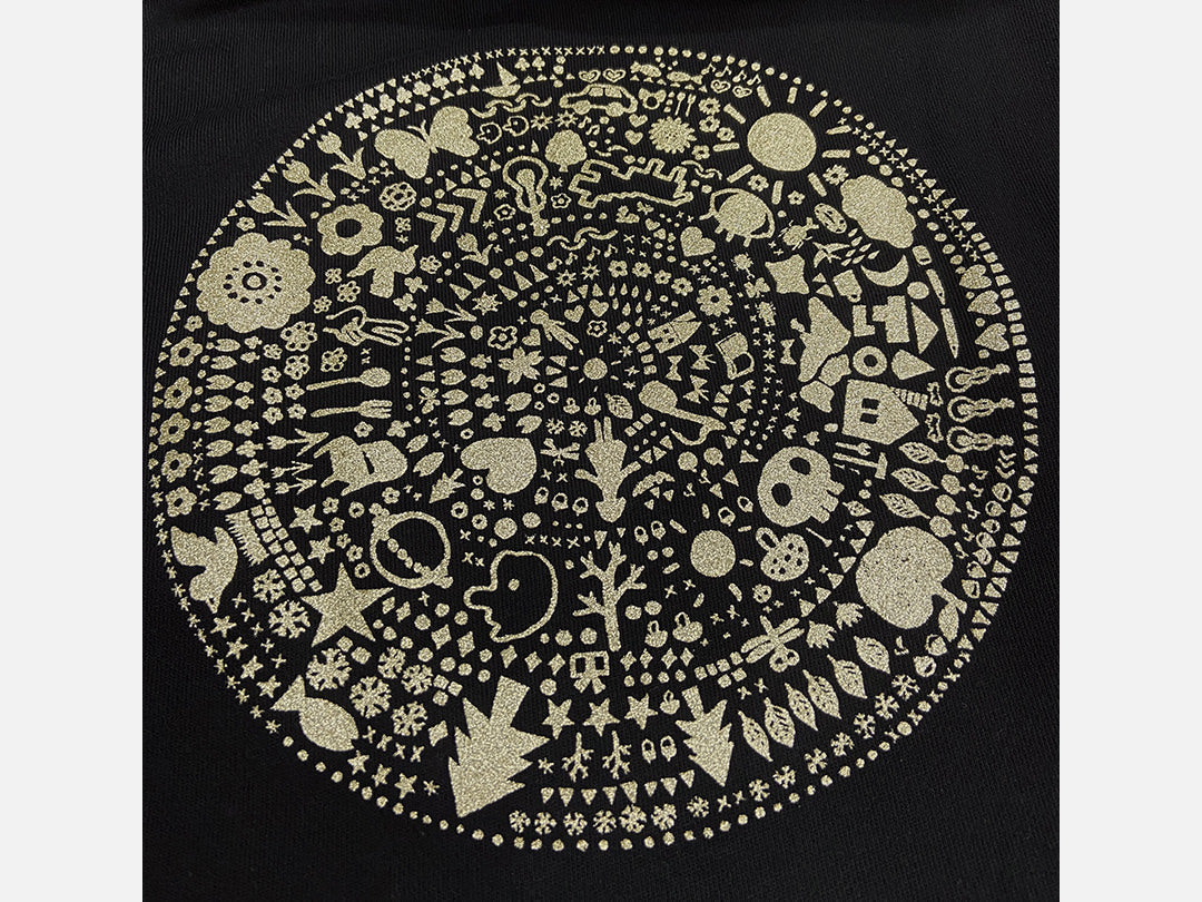 goen°柄シリーズ Black goen° Hoodie(黒) パーカー