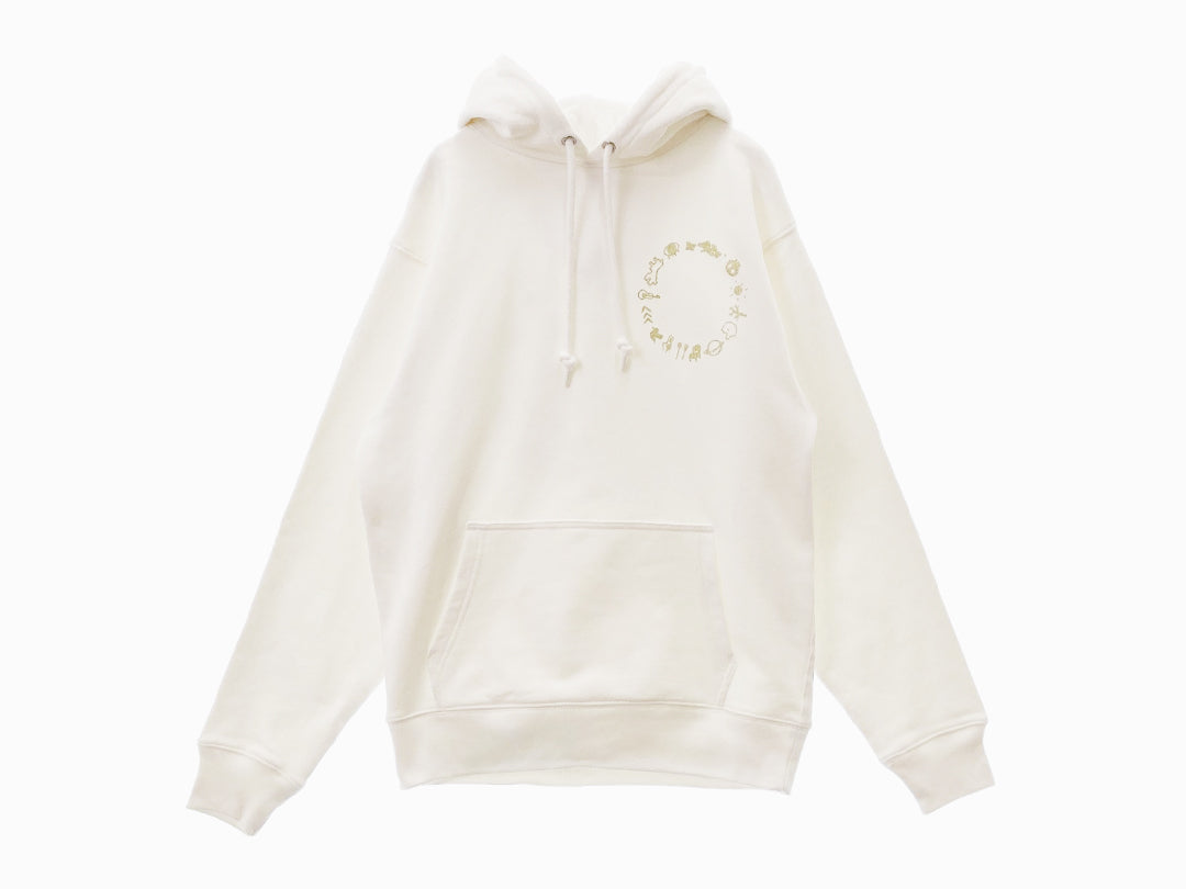 goen°柄シリーズ White goen° Hoodie(白) パーカー