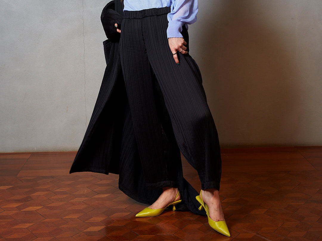 goen° Pleats pants black
