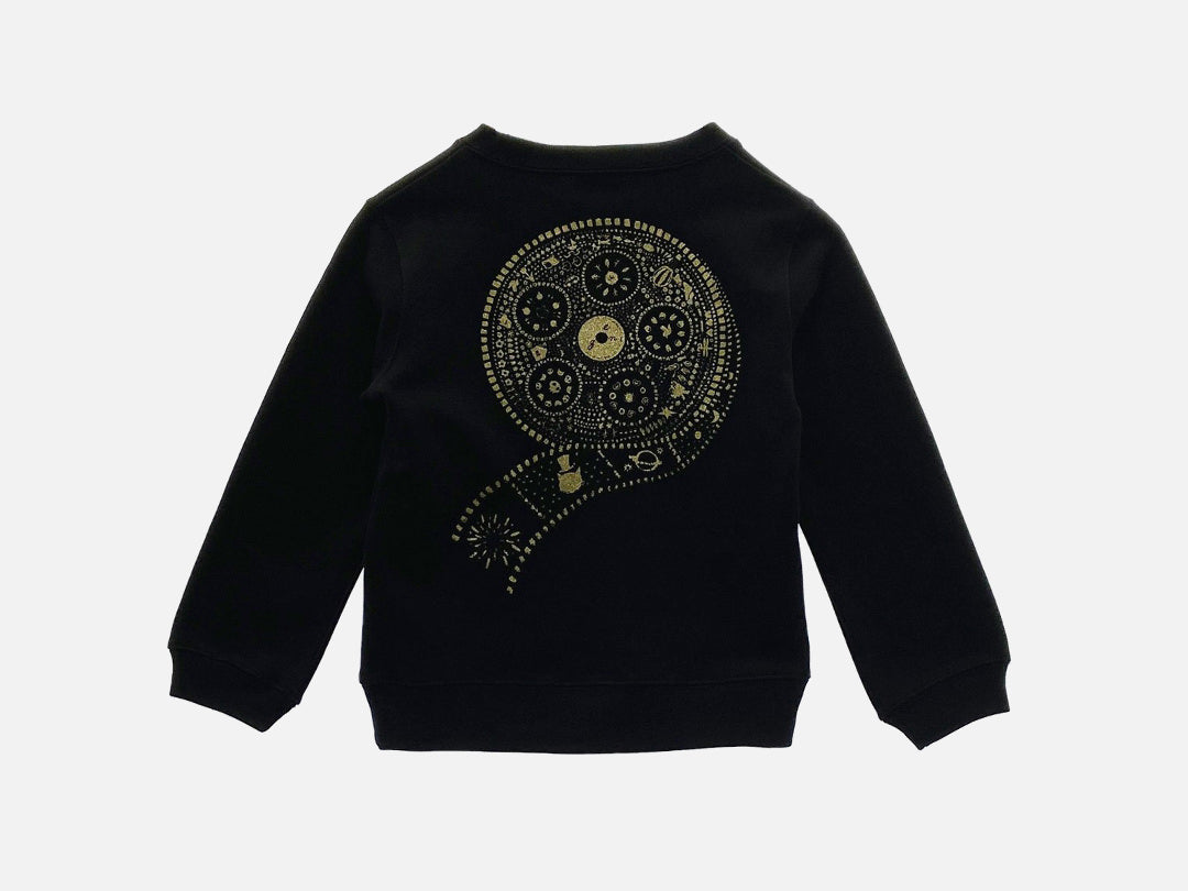 KINEKO SHOW コラボ Kids sweatshirt【カチンコ】トレーナー(Black )