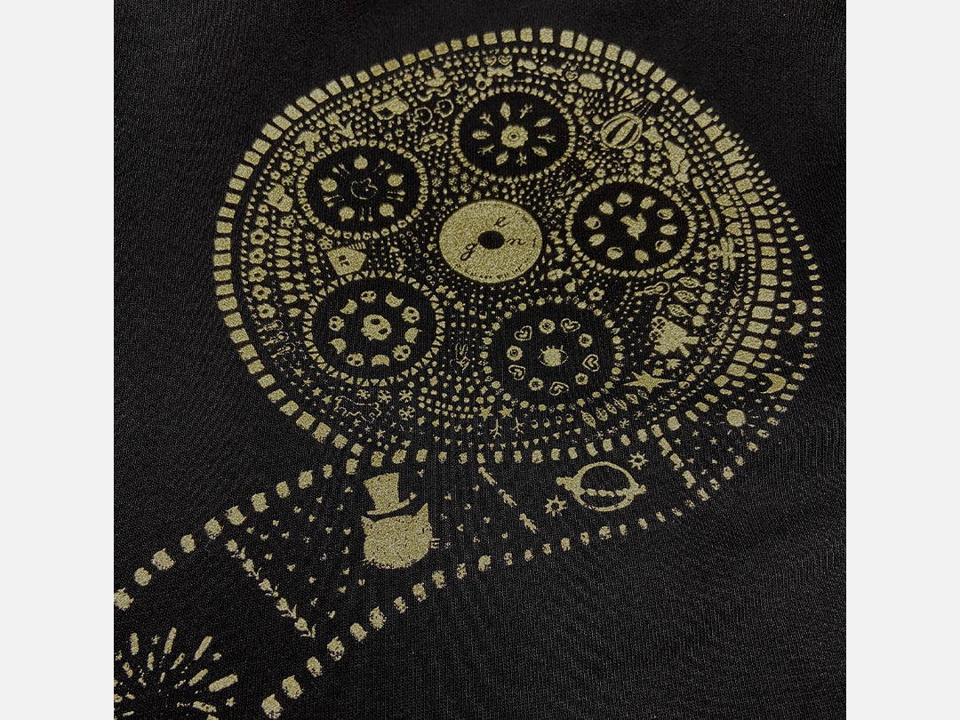 KINEKO SHOW コラボ Kids sweatshirt【カチンコ】トレーナー(Black )