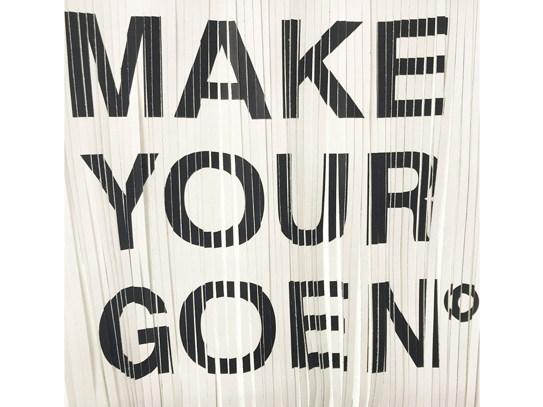 MAKE YOUR GOEN° fringe T-Shirts(white)