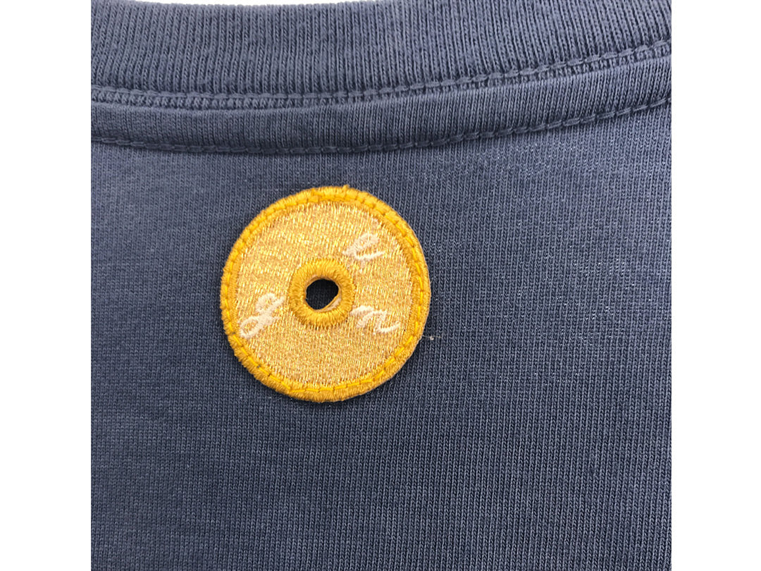 goen°柄シリーズ Navy(銀箔)goen° Tシャツ