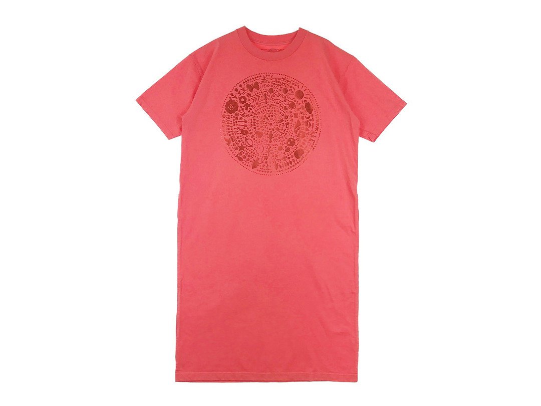 goen°柄ワンピース Long pure red