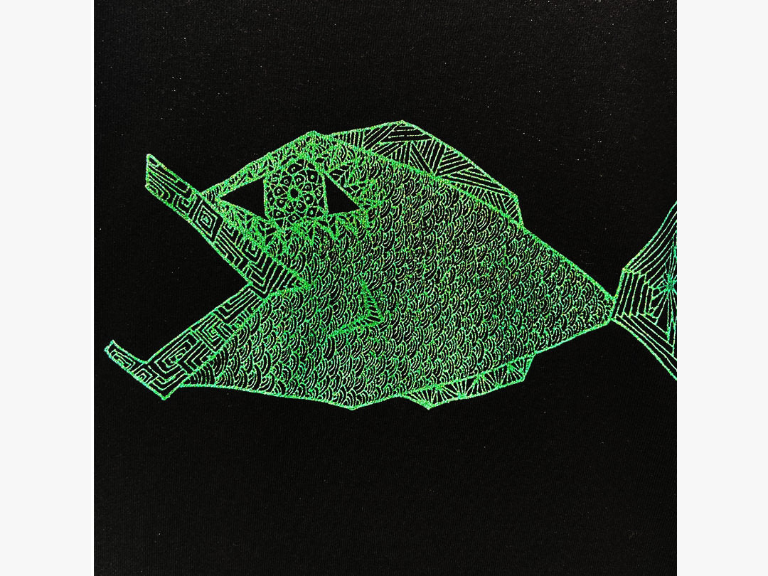 Anne T-shirts Fish(Black)