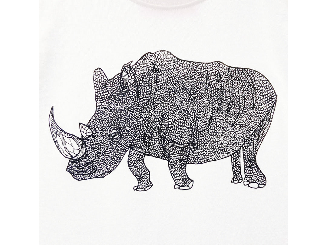 Anne T-shirts Rhino(White)