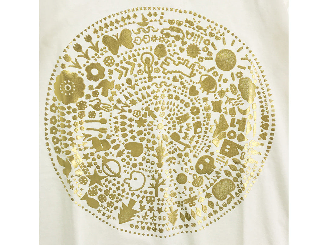 goen°柄シリーズ White goen°(金箔) Tシャツ