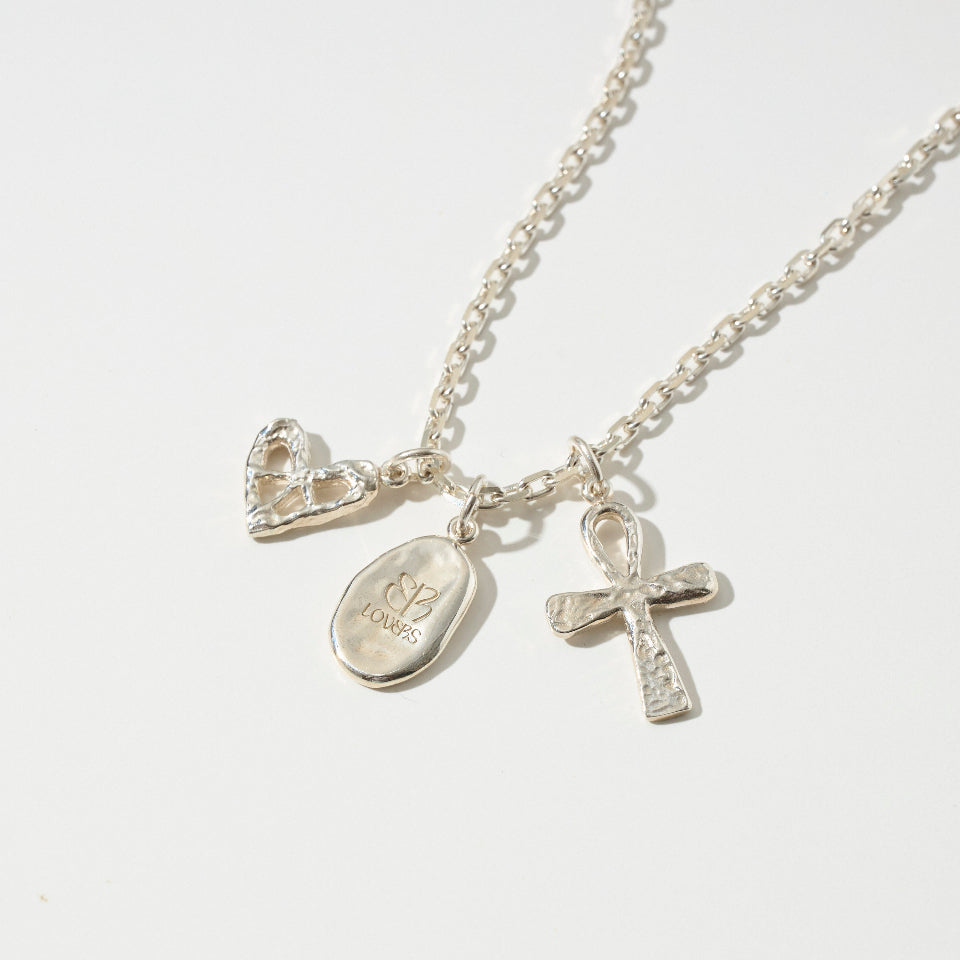 【先行予約受注商品】【Silver925】 Nuance line cross charm