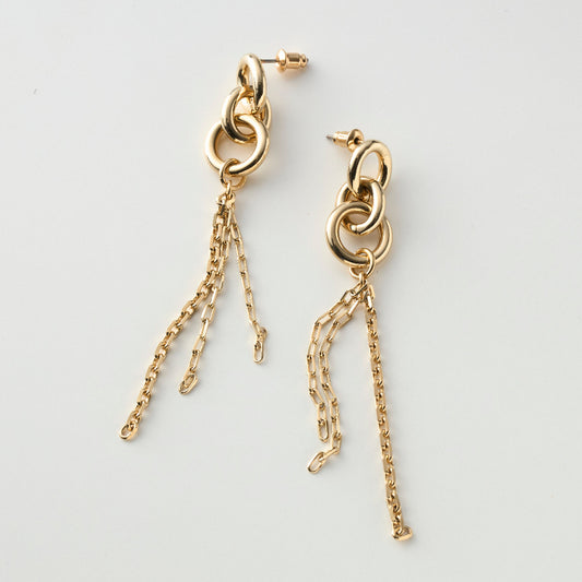 Chain drop pierce / earring