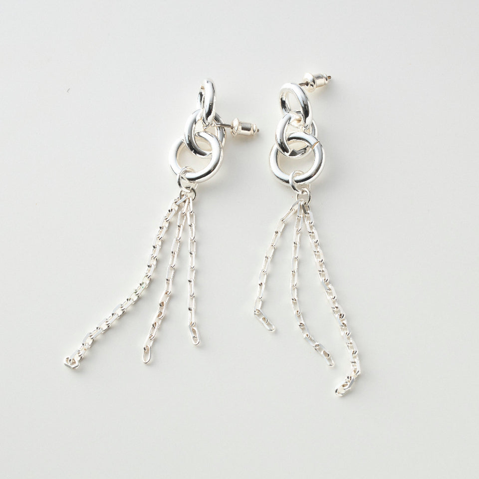 Chain drop pierce / earring