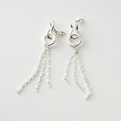 Chain drop pierce / earring