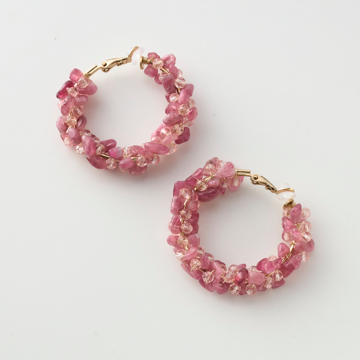 Power stone volume pierce / earring