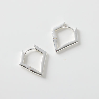 【NEW】Diamond basic hoop pierce