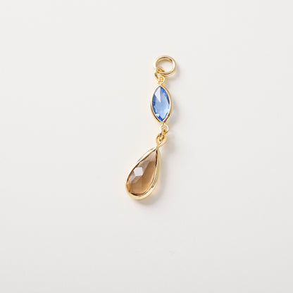 Glass drop charm