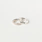 Zirconia hoop earring