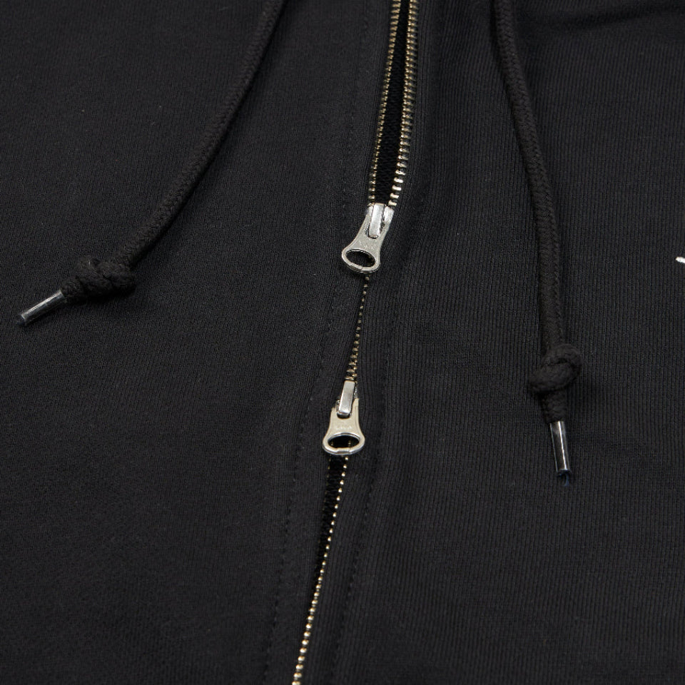 RAKUGAKI Siiiiii Logo Zip up hoodie