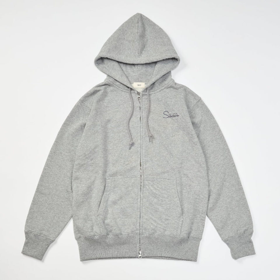 RAKUGAKI Siiiiii Logo Zip up hoodie