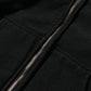 Garment frost zip up hoodie