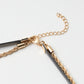Leather chain choker