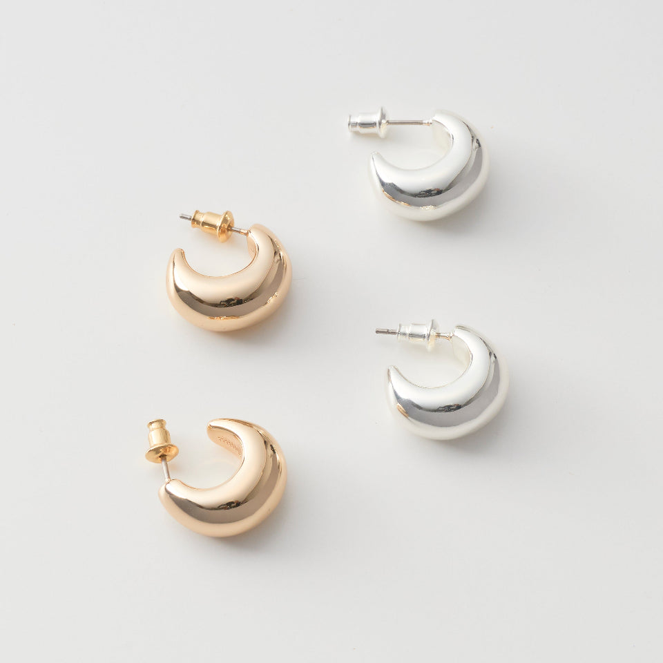 【先行予約受注商品】Crescent moon pierce