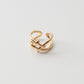 【先行予約受注商品】Interlaced lines ear cuff