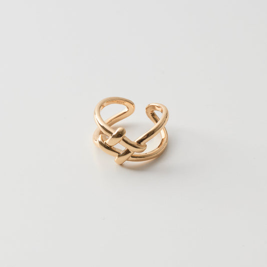 【先行予約受注商品】Interlaced lines ear cuff