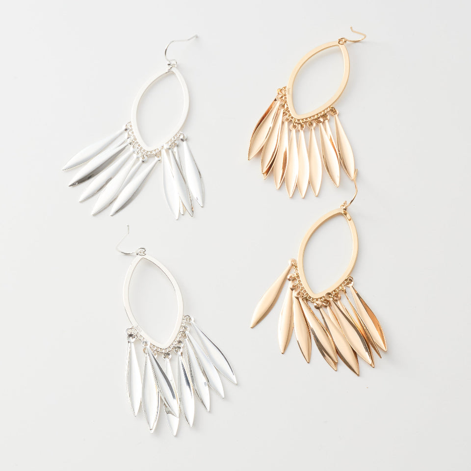 【先行予約受注商品】Metal fringe pierce