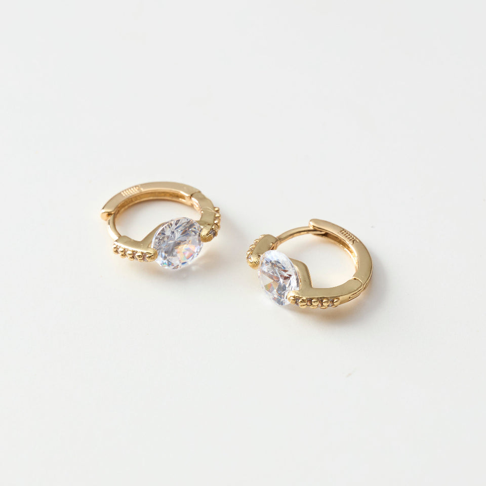 【先行予約受注商品】One point hoop pierce