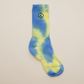 PEACE TIE DYE SOCKS　ブルー×イエロー