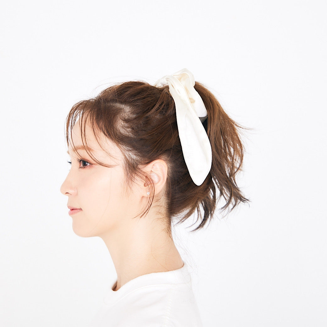 asebi×Dream Amiコラボ商品silk hair ribbon ホワイト