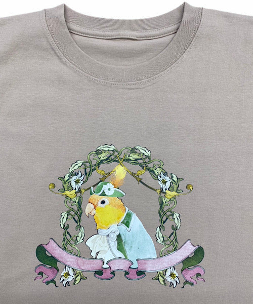 【新作商品】Bird Tshirts　シロハラインコ