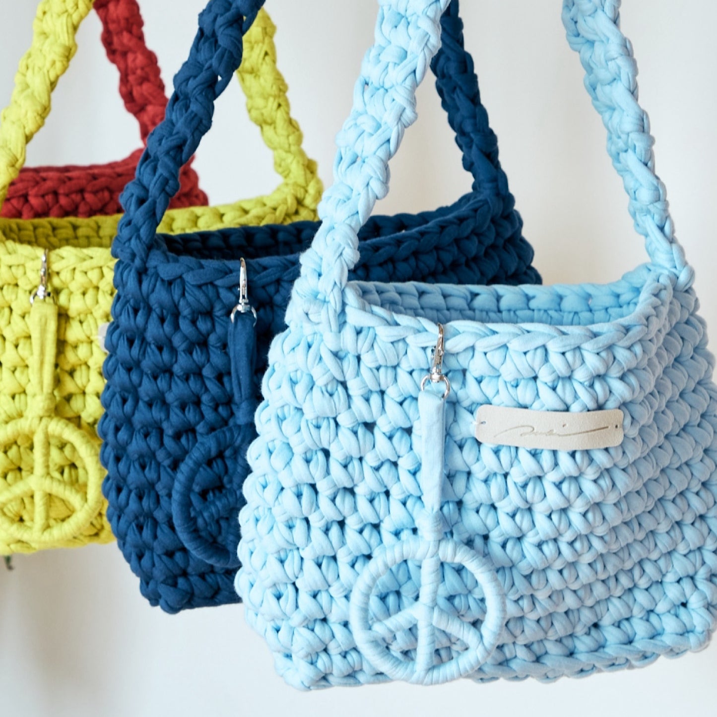 [予約販売商品]  Upcycle Crochet Bag　レッド