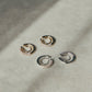 Zirconia hoop earring