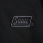 Solid black zip up hoodie (Black)