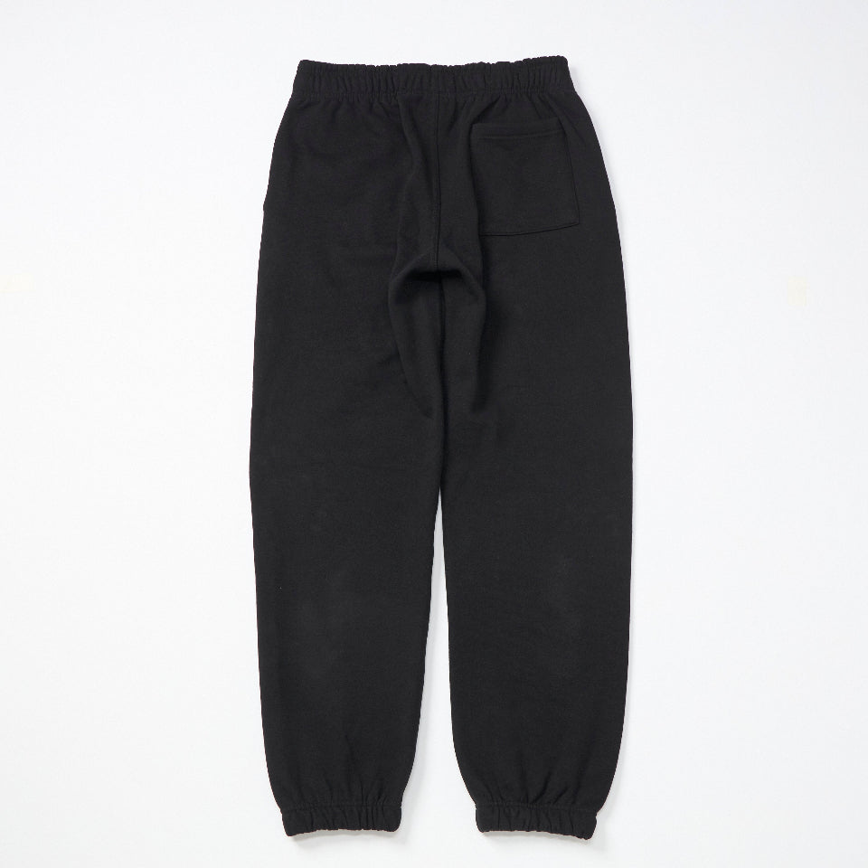 【先行予約受注商品】Solid black sweat  pants (Black)