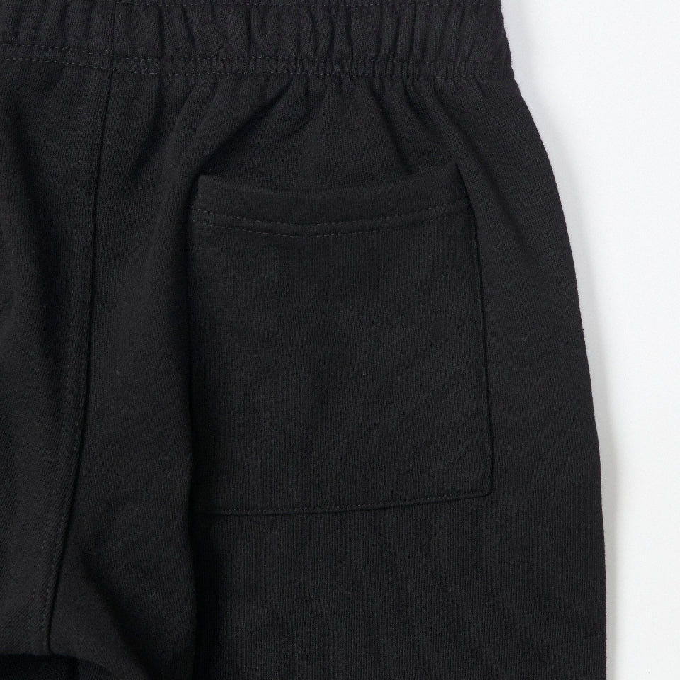 【先行予約受注商品】Solid black sweat  pants (Black)