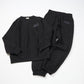 【先行予約受注商品】Solid black sweat  shirt (Black)