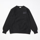 【先行予約受注商品】Solid black sweat  shirt (Black)