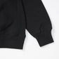 【先行予約受注商品】Solid black sweat  shirt (Black)