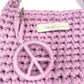 Upcycle Crochet Bag　ラベンダー