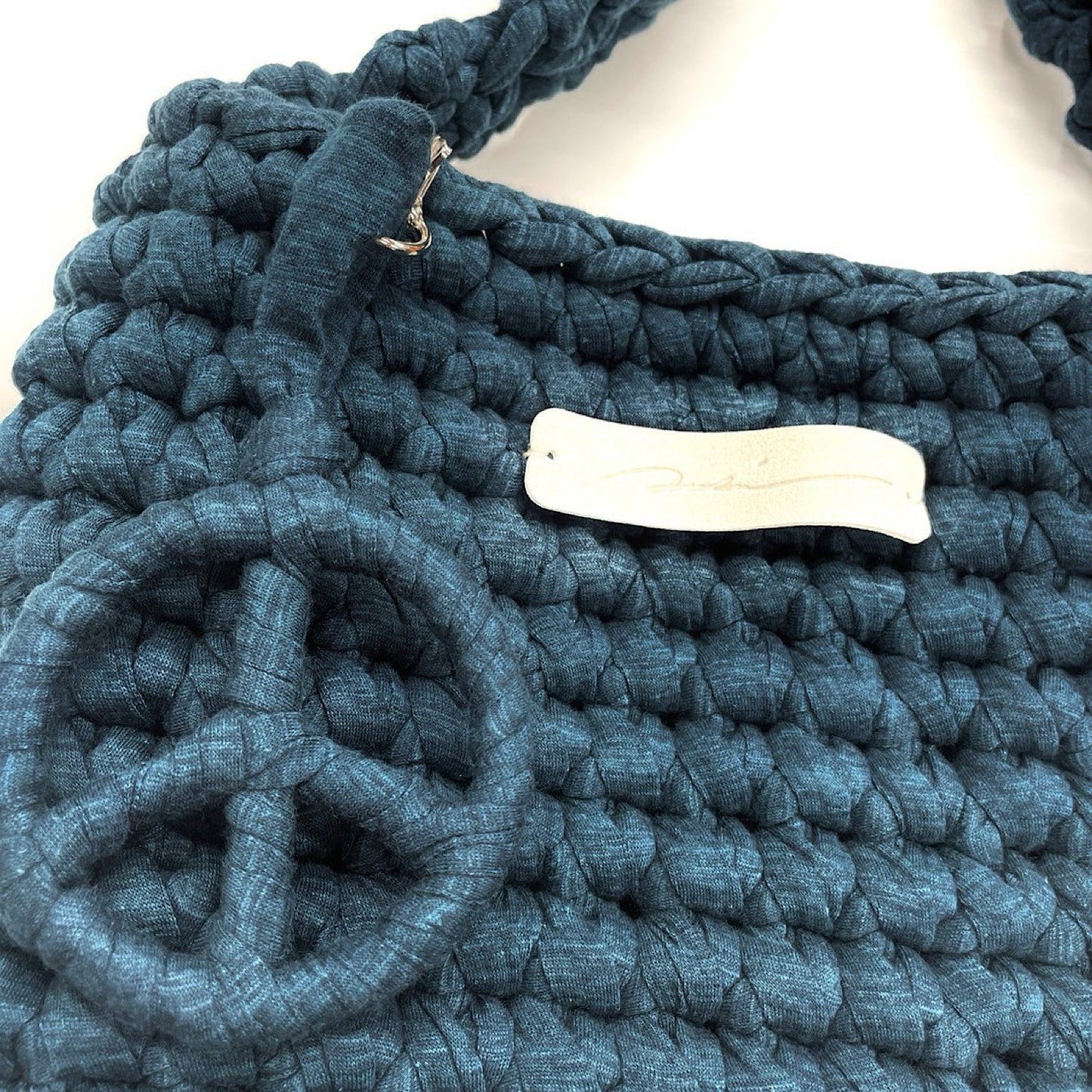 [予約販売商品] Upcycle Crochet Bag　ディープグリーン