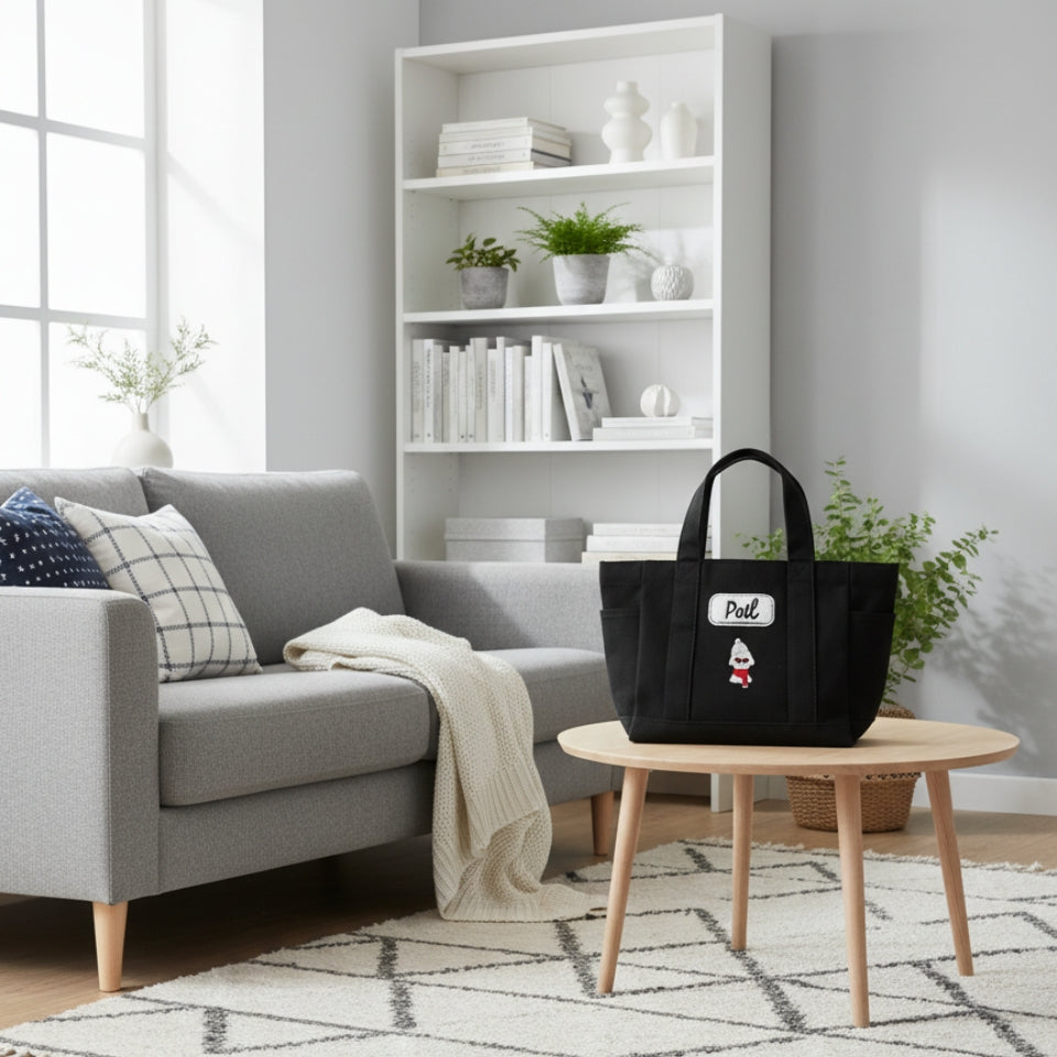 【新作商品】モコモコワッペントートバッグ小