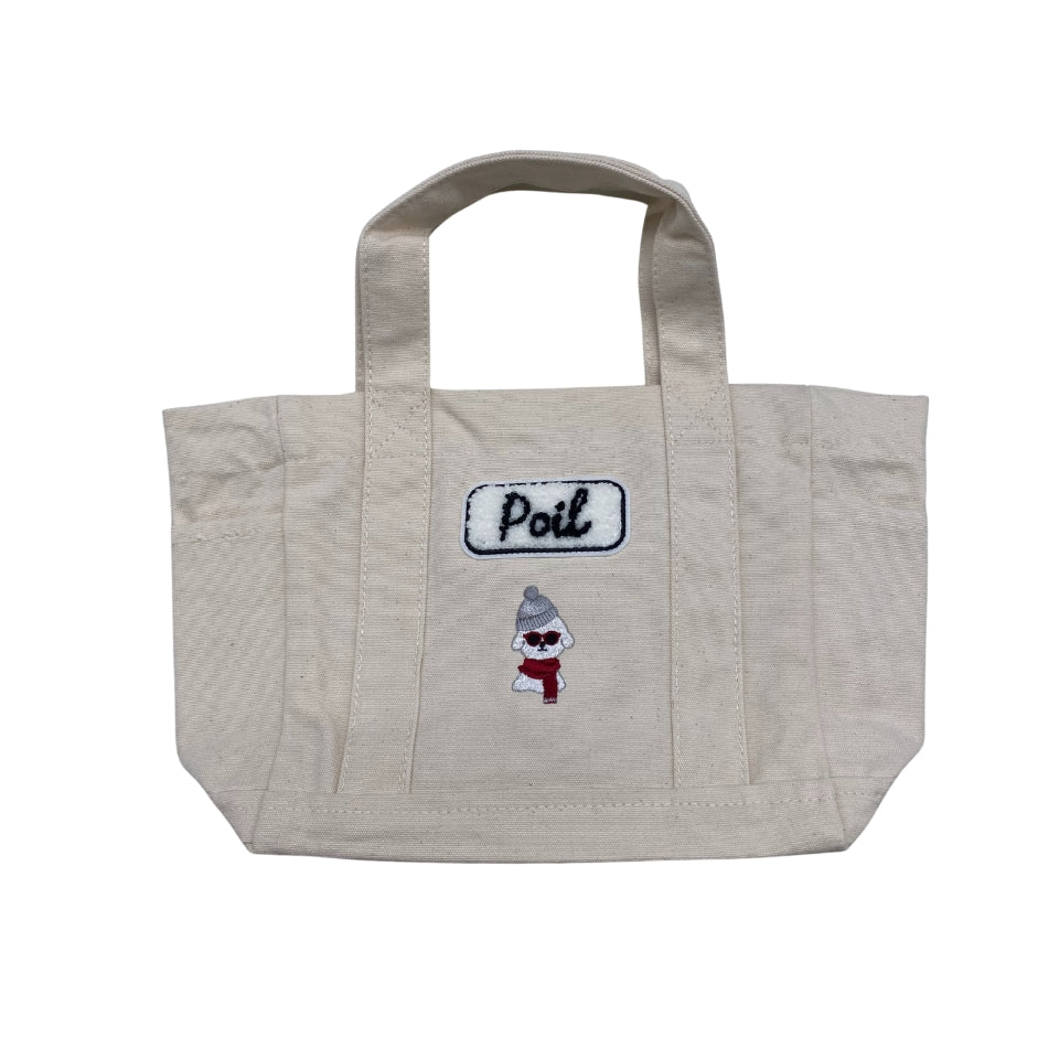 【新作商品】モコモコワッペントートバッグ小