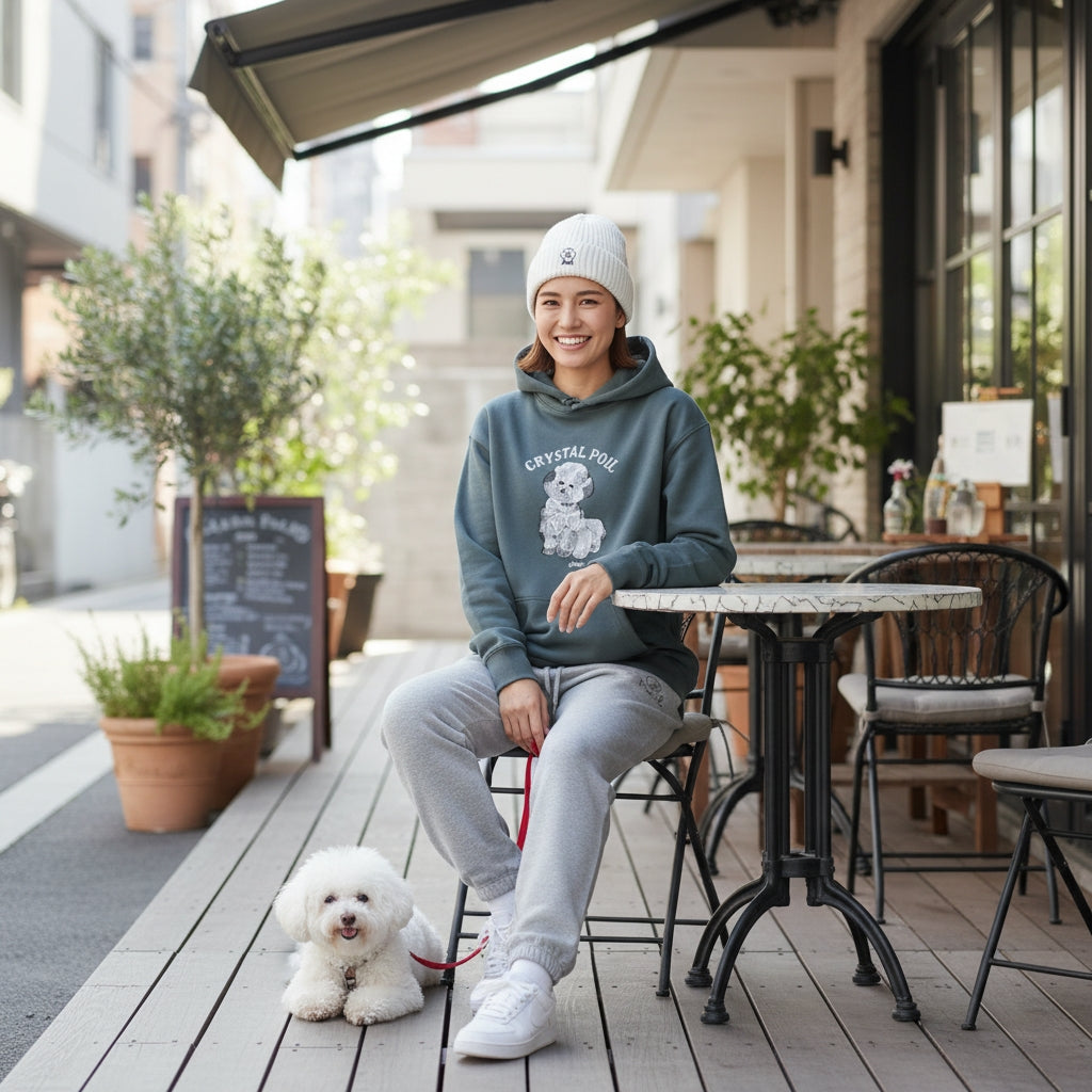 【新作商品】クリスタルポワルフードパーカー