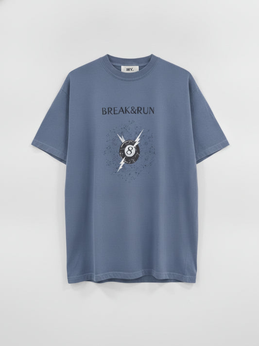 【先行予約受注商品】HEY. GARMENT DYED BREAK&RUN T-SHIRT