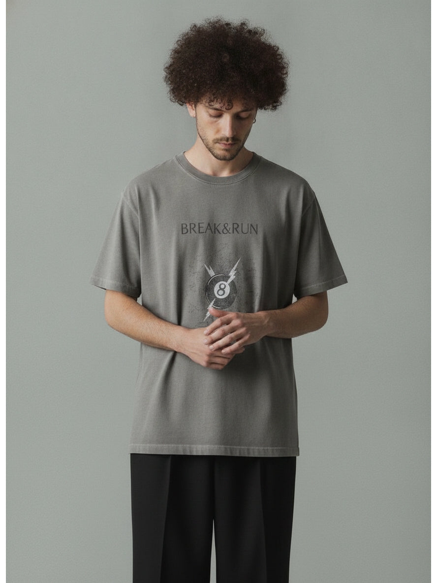 【先行予約受注商品】HEY. GARMENT DYED BREAK&RUN T-SHIRT