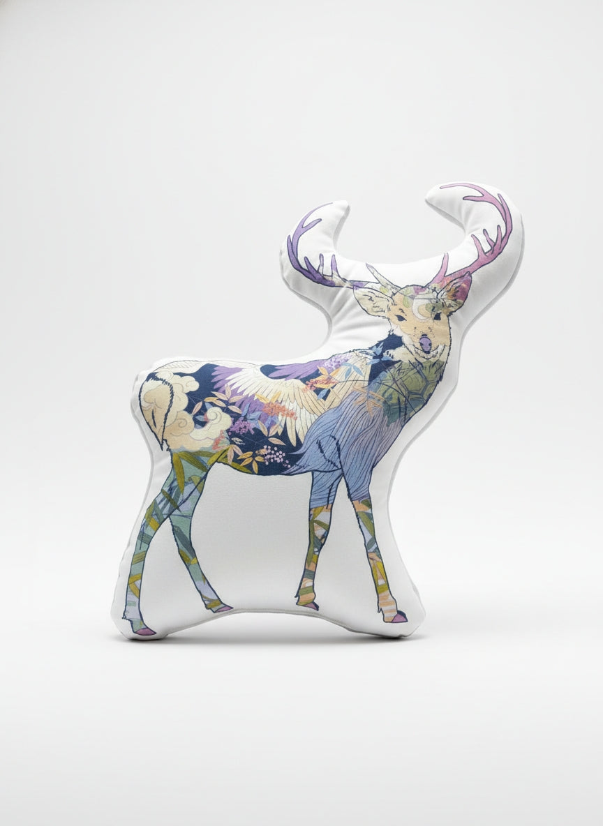 和柄アニマルクッション　シカ